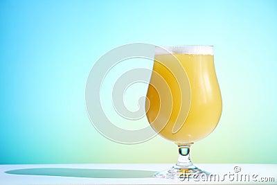 Creamy Hazy New England India Pale Ale Beer Stock Photo