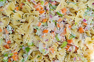 Creamy Pasta Salad Stock Photo