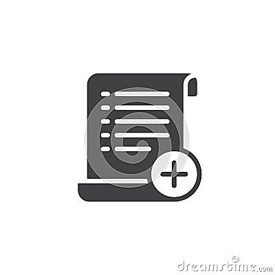 Create document icon vector Vector Illustration