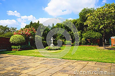 Create an English style garden Stock Photo