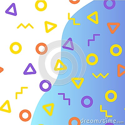 Create Geometric abstract background. Seamless pattern, shapes, art, graphic design. Landing page templates. Vector Illustration