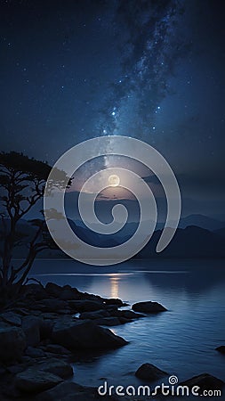 create a harmonious color palette featuring various sh ai generated Stock Photo