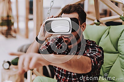 Create Idea. Virtual Reality Glasses. Inspiration Stock Photo