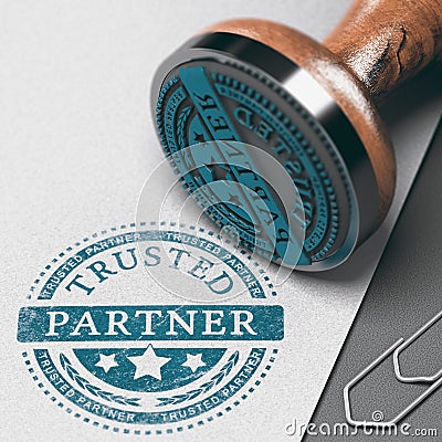 Create Strong Business Partnership, Building Trust Stock Photo