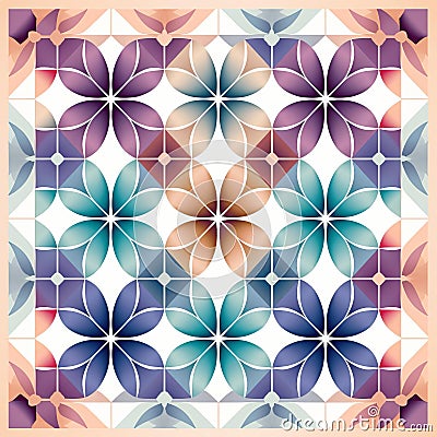 Creating Alternating Color Squares In A Grid Pattern Design Stock Photo