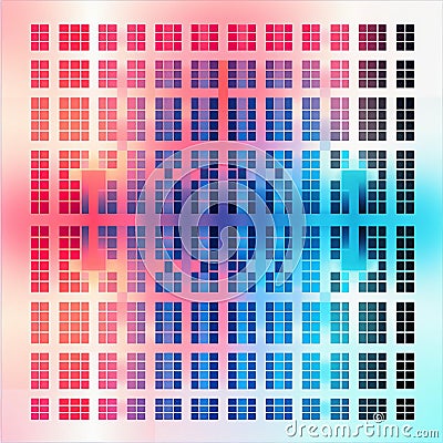 Creating Alternating Color Squares In A Grid Pattern Design Stock Photo