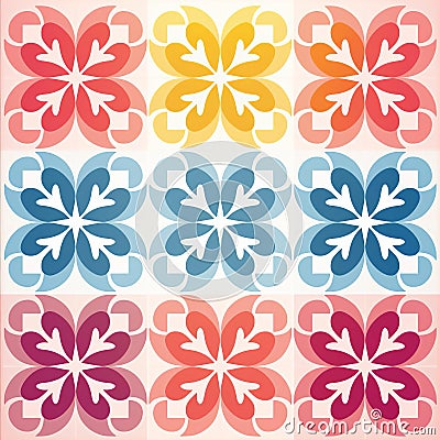 Creating Alternating Color Squares Grid Pattern Design Tutorial Stock Photo