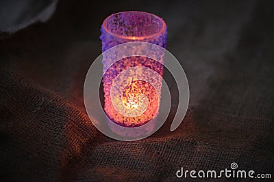 Creating A Magic Candle With Your Own Hands Stock Photo