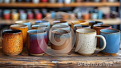 Creating Personalized Products Online: Users Customize Items Such as Mugs and Phone Cases with Stock Photo