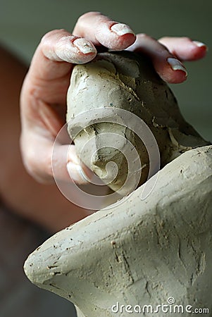 Creating Sculpture Stock Photo