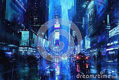 Creating a sense of a city that never sleeps, neon Stock Photo