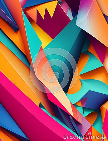 Creating vibrant and abstract patterns Stock Photo