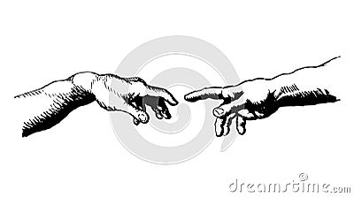 Creation of Adam Vector Illustration