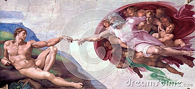 Creation of Adam Editorial Stock Photo