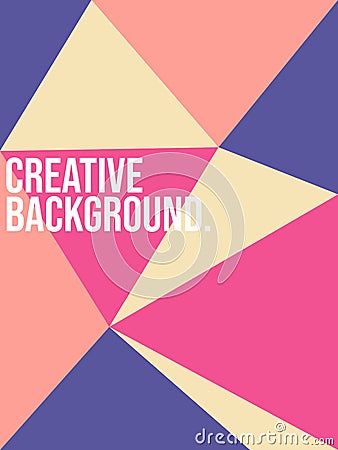 Creative abstract geometric backgrond vector Vector Illustration