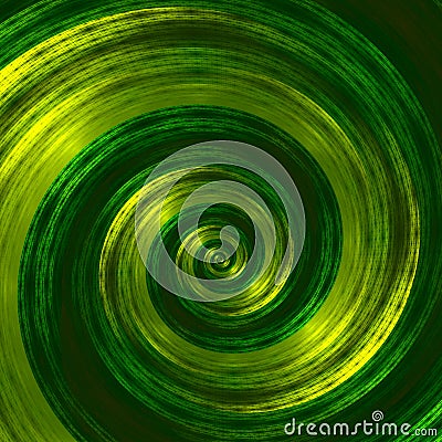 Creative abstract green spiral artwork. Beautiful background illustration. Monochrome fractal image. Web elements design. Web. Cartoon Illustration