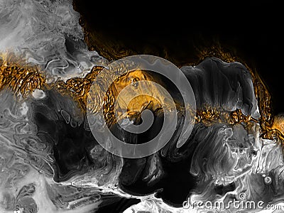 Creative abstract hand painted background, wallpaper, texture, close-up fragment of acrylic painting on canvas with brush strokes Stock Photo