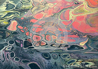 Creative abstract marbling textured background. Stock Photo