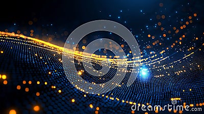 Creative AI Network Visualizing Abstract Concepts Stock Photo