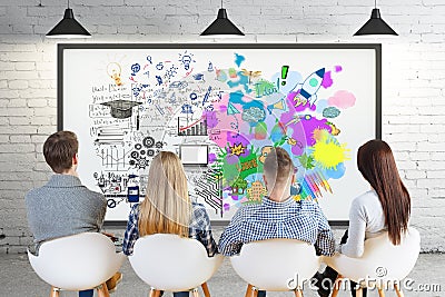 Creative and analytical thinking concept Stock Photo