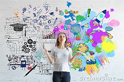 Creative and analytical thinking concept Stock Photo