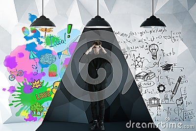 Creative and analytical thinking concept Stock Photo