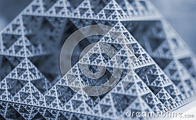 Creative art model printed 3D printer. Different objects created 3D printer Stock Photo