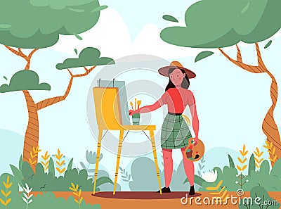 Creative Artist Background Vector Illustration