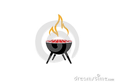 Creative Barbecue Logo Vector Illustration