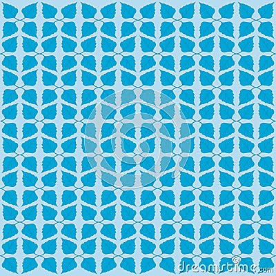 Creative blue leaf design pattern background Vector Illustration