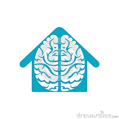 Brainstorm power thinking brain icon. Vector Illustration