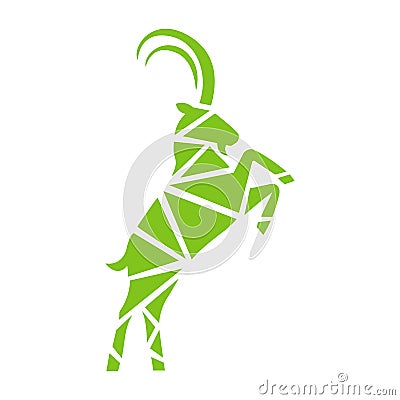 creative brand sign goat antelope deer bucks logo design vector illustration Vector Illustration