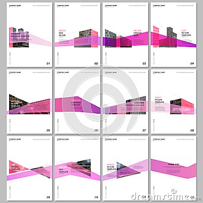 Creative brochure templates with architecture design. Abstract modern architectural background. Covers design templates Vector Illustration