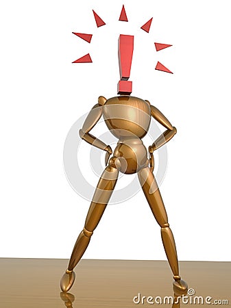 Creative bulb figurine Stock Photo