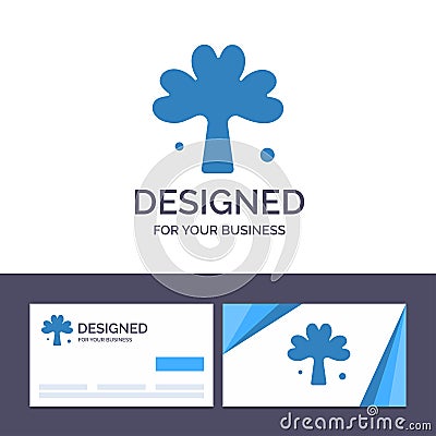 Creative Business Card and Logo template Clover, Green, Ireland, Irish, Plant Vector Illustration Vector Illustration