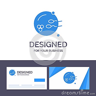 Creative Business Card and Logo template Fertile, Procreation, Reproduction, Sex Vector Illustration Vector Illustration