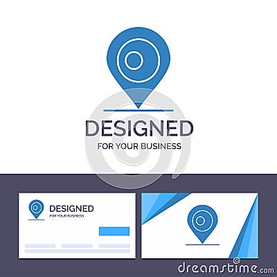 Creative Business Card and Logo template Location, Map, Bangladesh Vector Illustration Vector Illustration