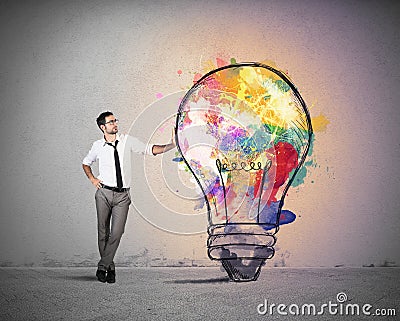 Creative business idea Stock Photo