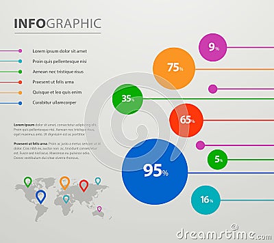 Creative business success chart and graph. Vector illustration infographic elements. Vector Illustration