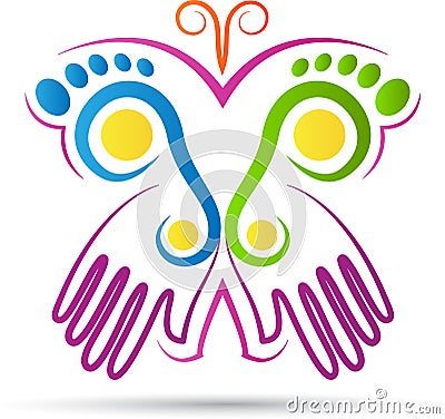 Creative butterfly logo Vector Illustration