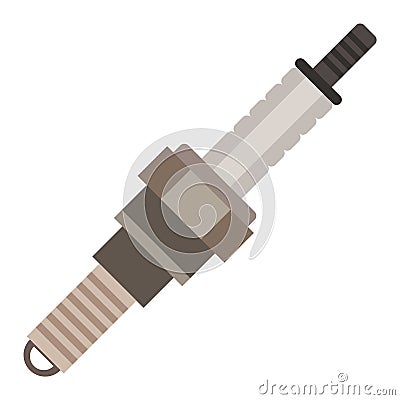 Creative car spark plug Vector Illustration