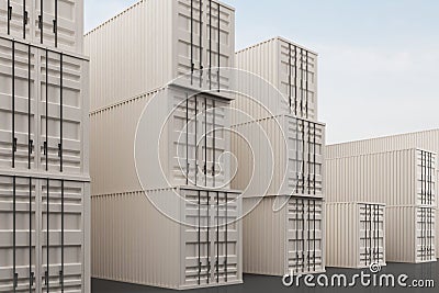 Creative shipping background Stock Photo