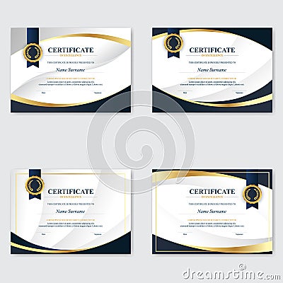 Creative Certificate of Appreciation Award Template Vector Illustration