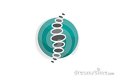 Creative Chiropractic Spine Diagnostics Logo Design Vector Symbol Illustration Vector Illustration