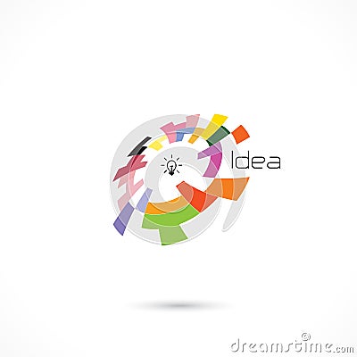 Creative circle abstract vector logo design template. Vector Illustration
