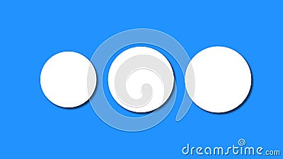 Creative circles sizing loading animation for social media, apps, websites. Stock Photo