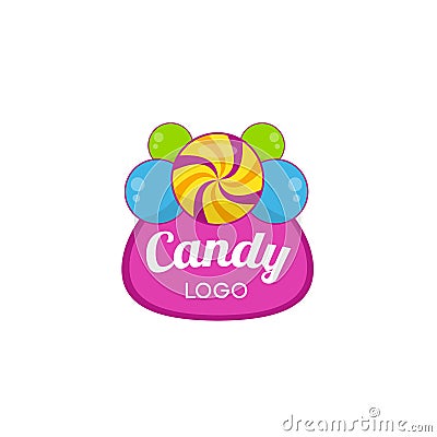 Creative candy logo Design Vector Art Logo Stock Photo