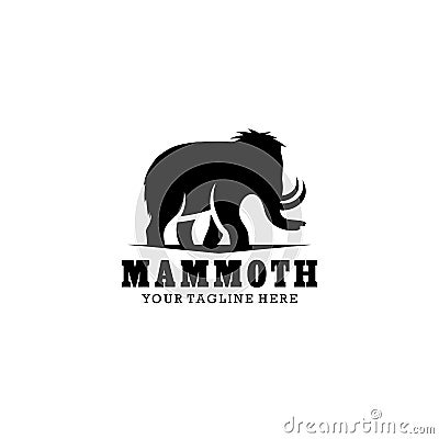 Creative Mammoth logo Design Vector Art Logo Vector Illustration