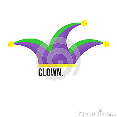 Clowns Hat Icon - Vector Vector Illustration