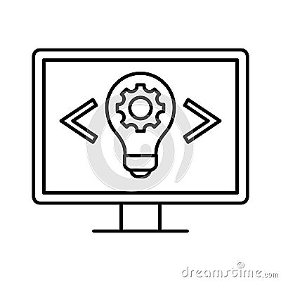 Creative code Vector Icon which can easily modify or edit Vector Illustration
